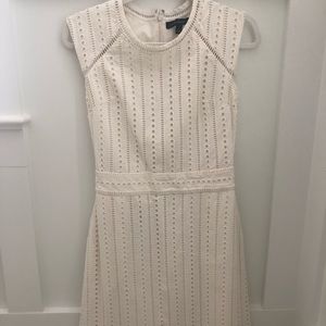 White Eyelet Banana Republic dress